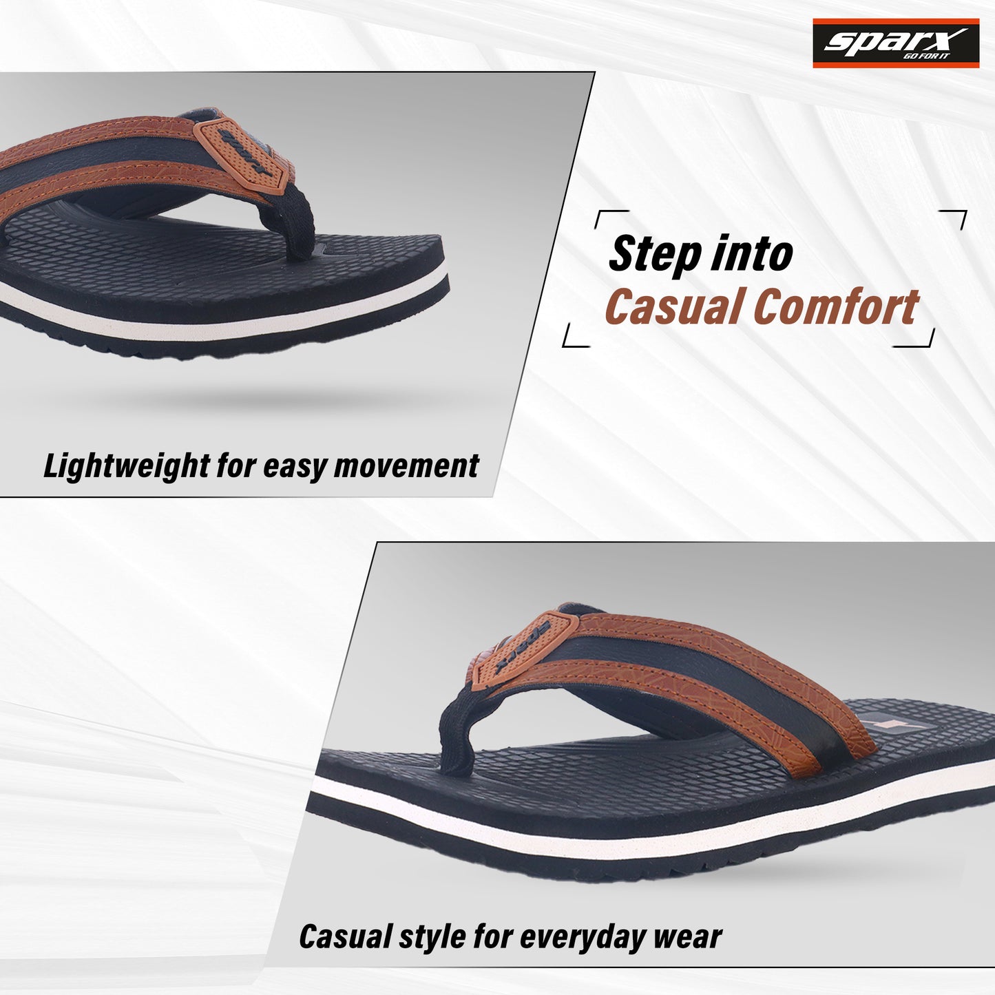 Sparx Flippers for Men SFG 9004