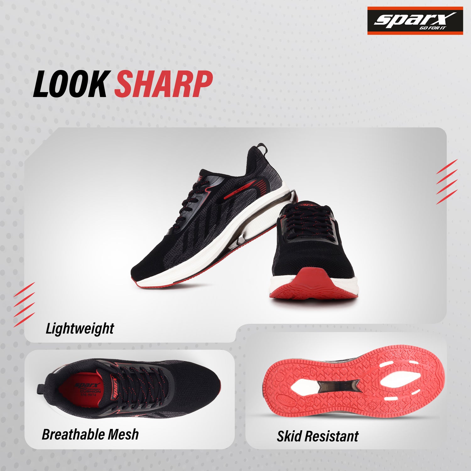 Sparx Shoes for Men SM 9074