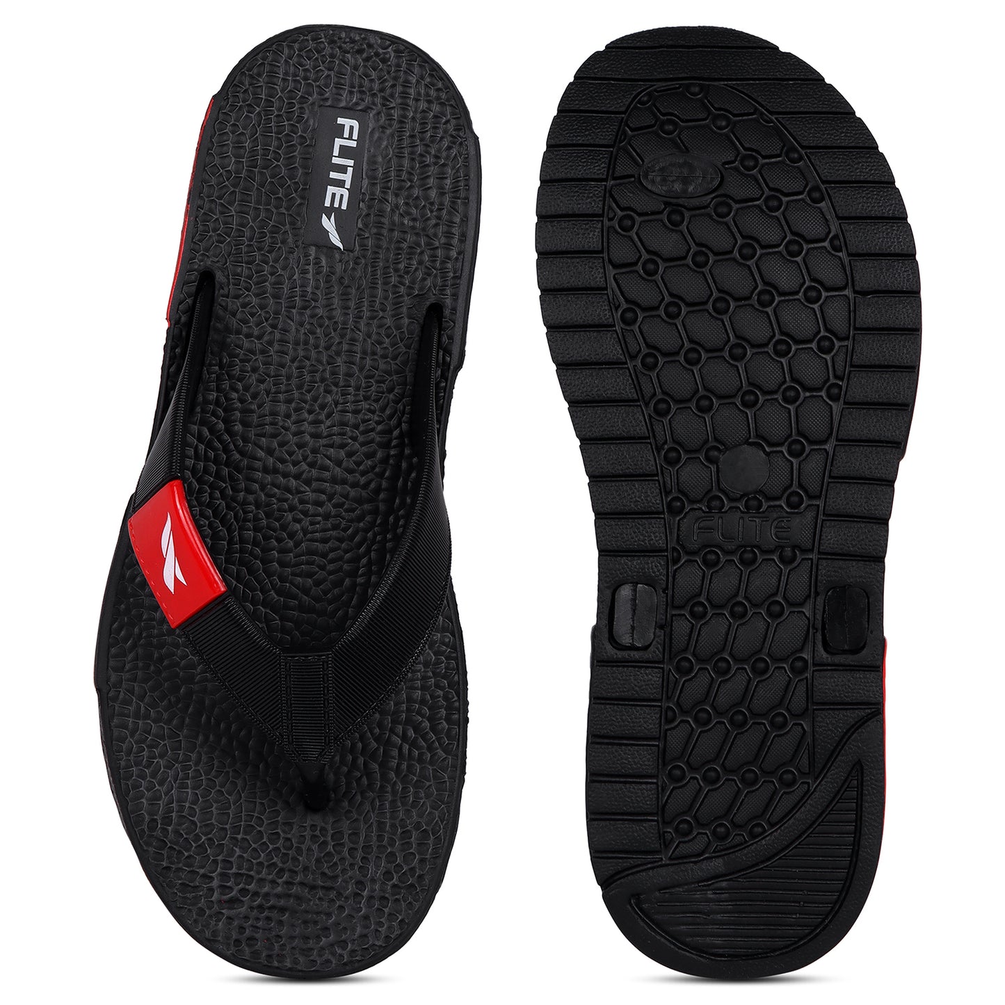 Flite slipper for men with red logo. 