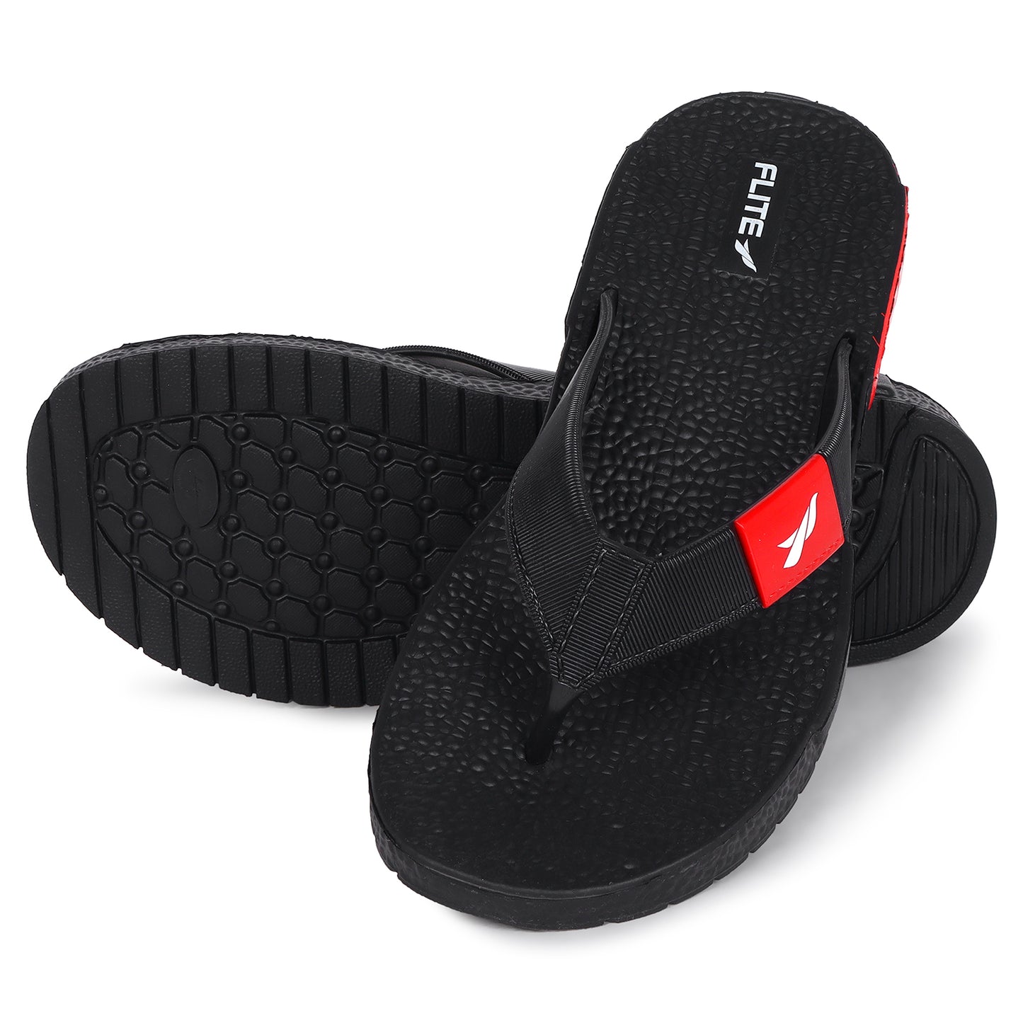 Flite slippers for men appear with red logo on it can be best product to wear for comfortable slippers. 