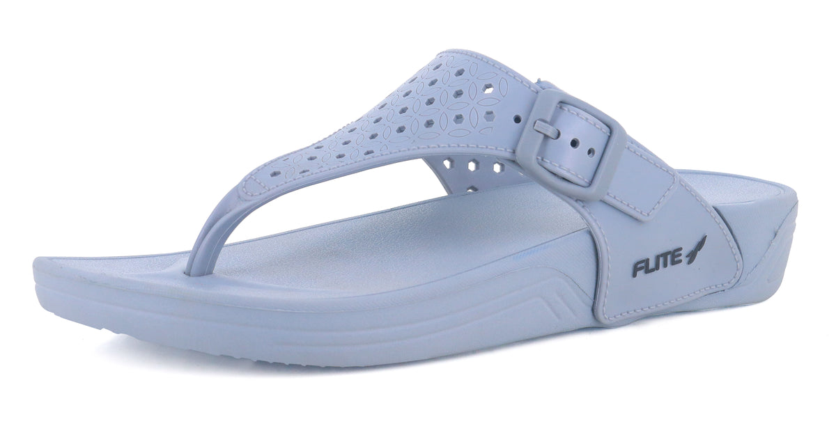 Flite Grey Sandals for Women FL-430 | Sandals & Slippers Online