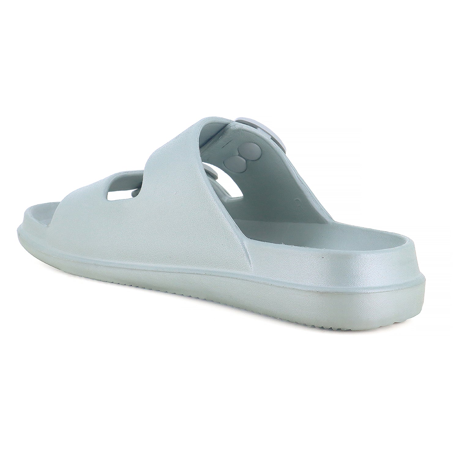 a LiGhT blUe flite douBle strap sandal.