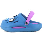 side blue & pink combination Clogs For Kids side