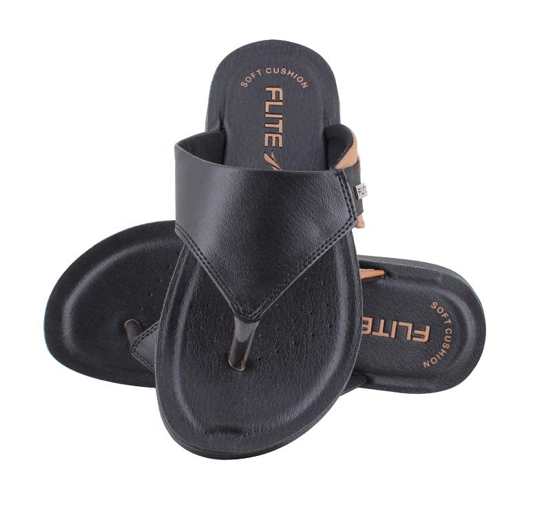 Relaxo PUG096G-BKBK black footwear product image