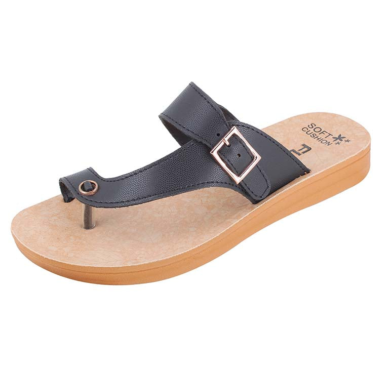Relaxo PUL082L-BKBK black footwear product image