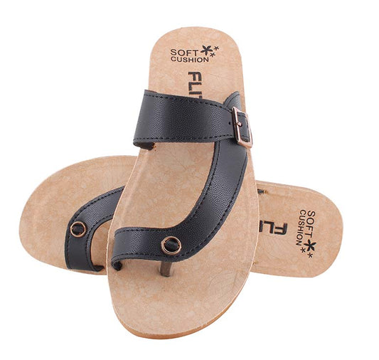 Relaxo PUL082L-BKBK black footwear product image