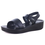 Black side view of comfortable Sandals For Women image