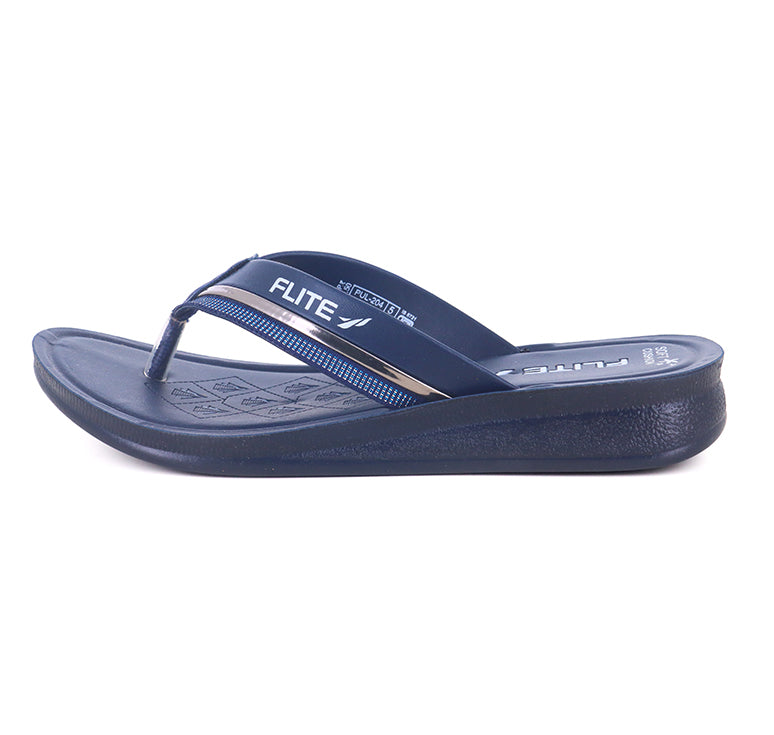 Left image of Flite Image Of Blue flip flops and Slippers For Women