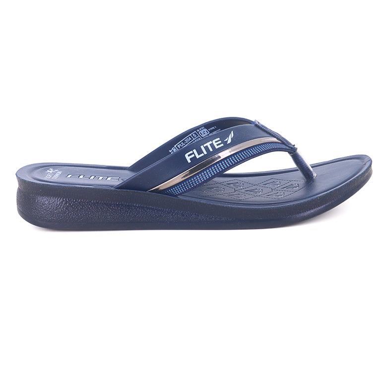 Right side image Flite Image Of Blue flip flops and Slippers For Women with white background and shadow