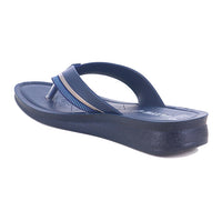 left back side view image Flite Image Of Blue flip flops and Slippers For Women with white background and shadow