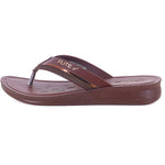 Left Flip flops image side view with white background with shadow
