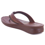 Backside left Flip flops image side view with white background with shadow