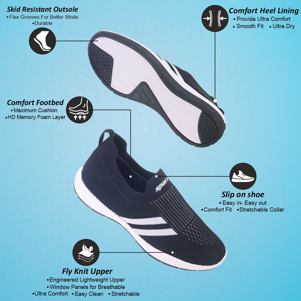 Sparx Black Peal/white Casual Shoes for Women SL-276 | Casual