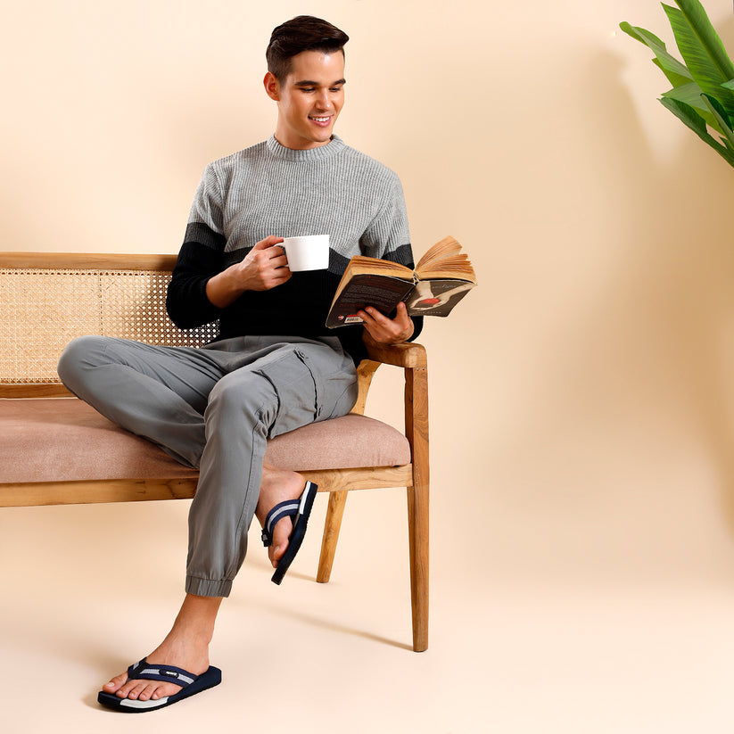 Relaxo SF0014G-NVGY navy grey footwear product image