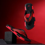 Relaxo SF1173L-BKRD black red footwear product image