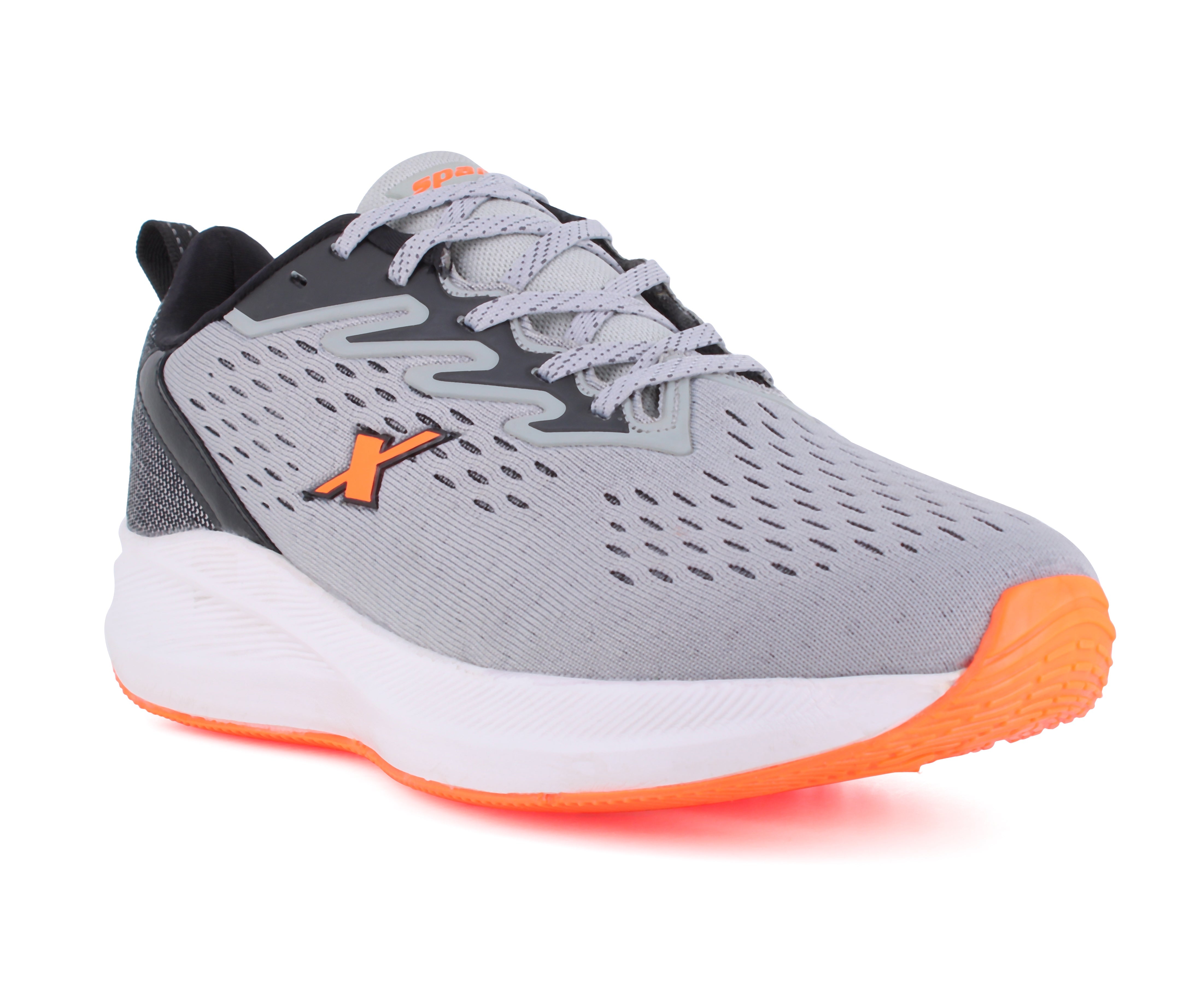 Sparx Grey Neon Orange Shoes for Men SM-704 – Relaxo Footwears Limited