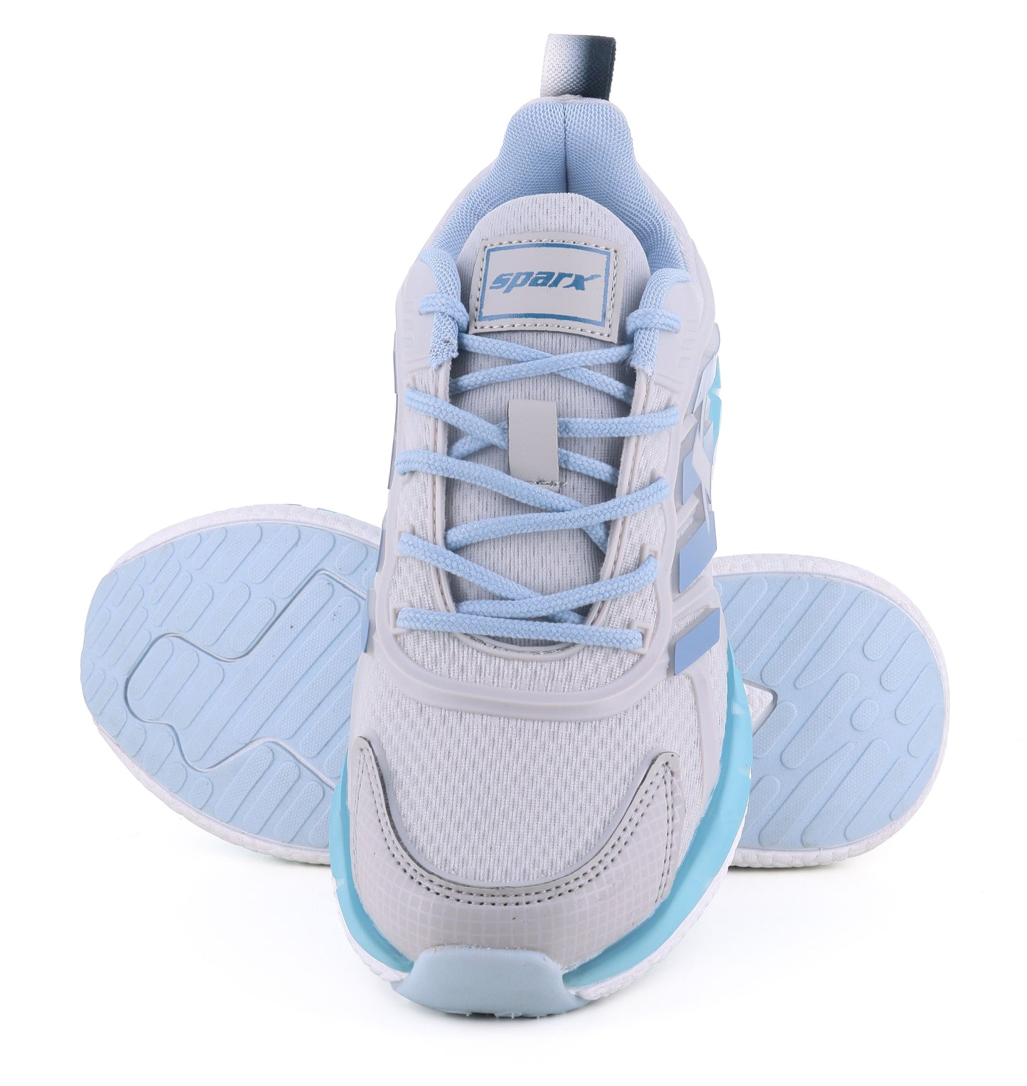 Sparx Grey White Shoes for Men SM-801