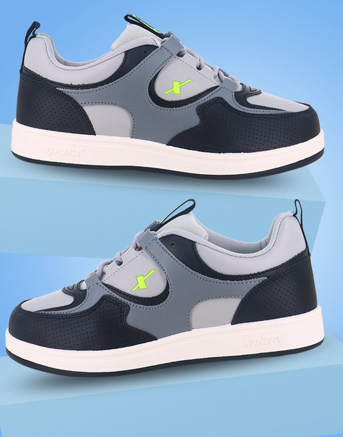 Shop Lt.Grey Black Casual Shoes for Men SM 897 Online at Best Price