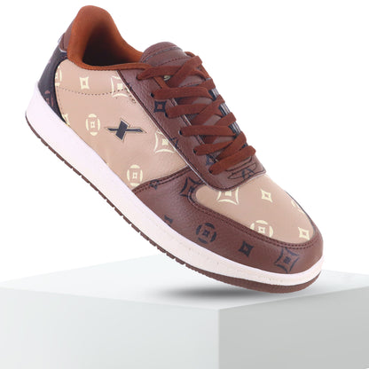 From back up and front is down Image of Sparx brown Sneakers for Boys available with white background. The image is very good to see and also it looks nice. 