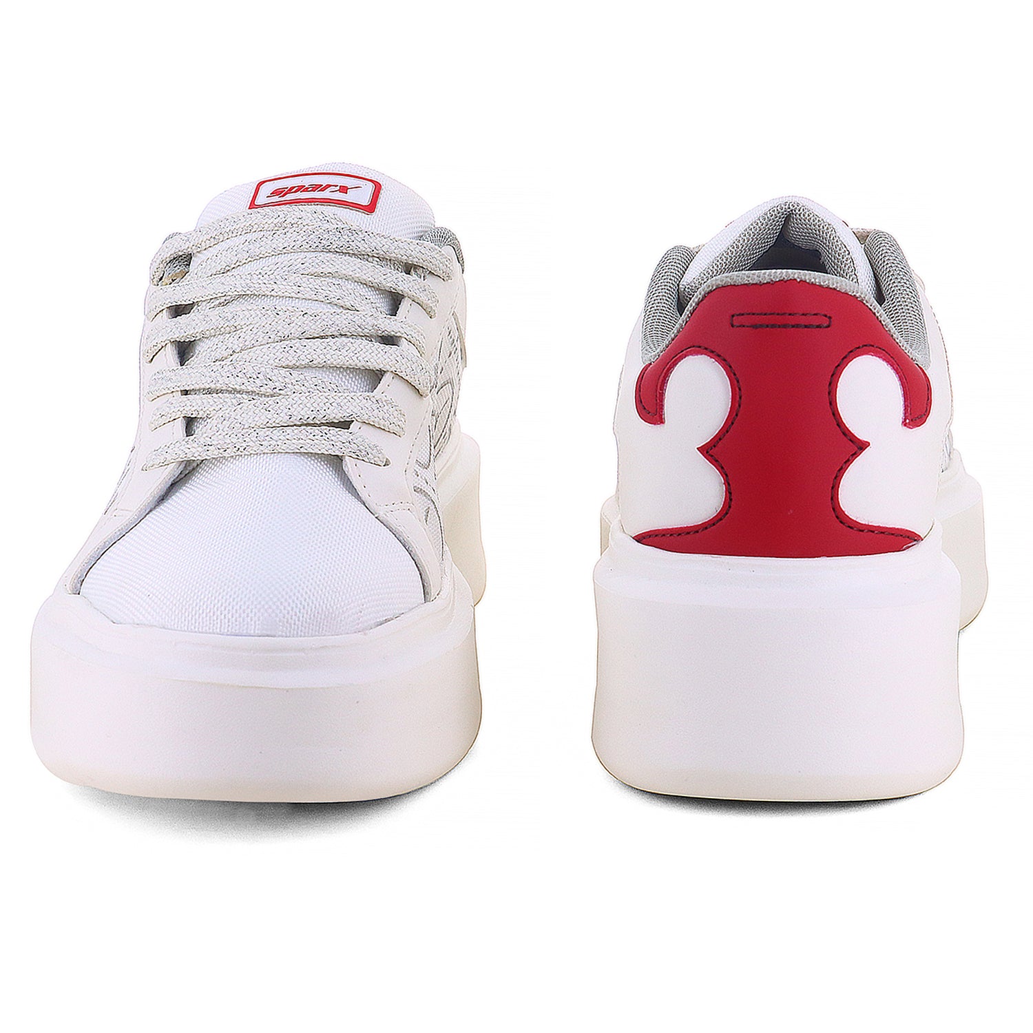 front and back view Attractive and beautiful image of white Sneakers for Men with X written on it with white background. 