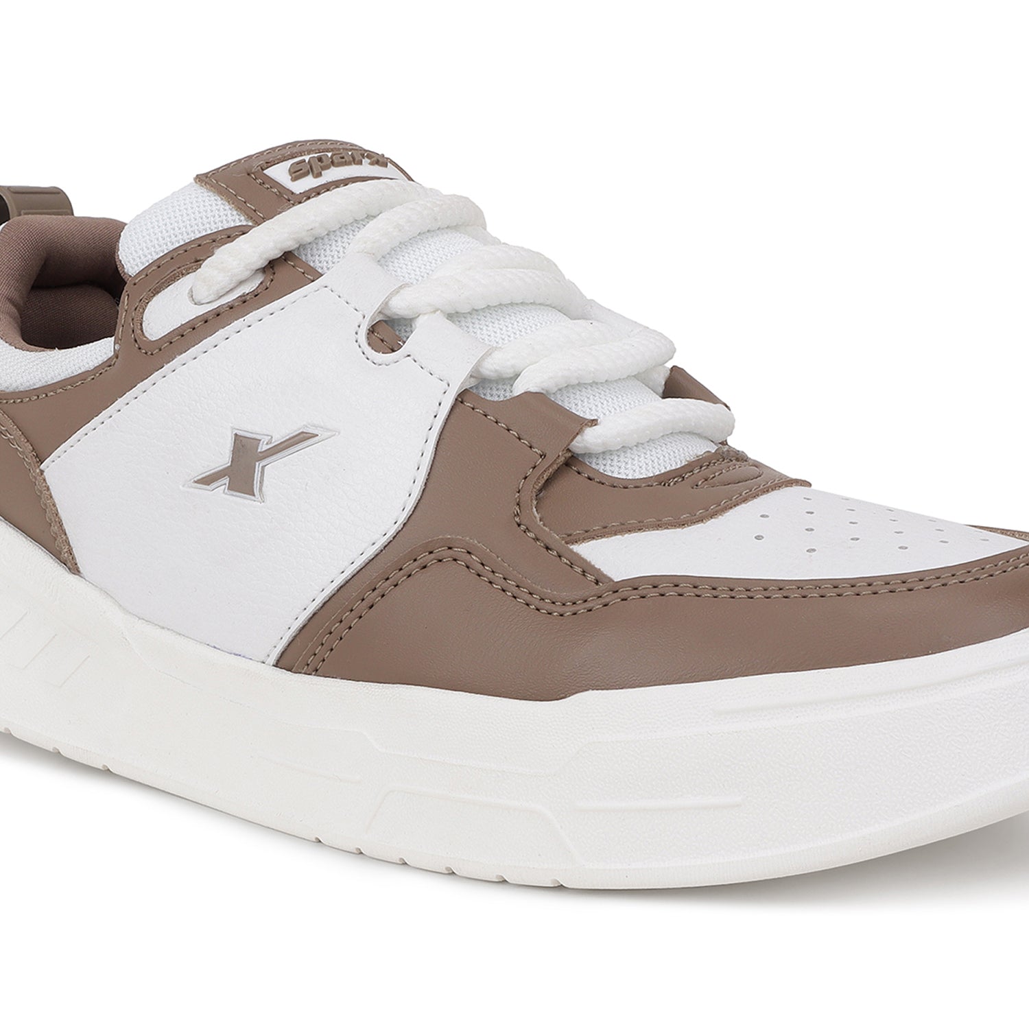 Shop Pearl White/Camel Sneakers for Men SM 9066 Online at Best Price