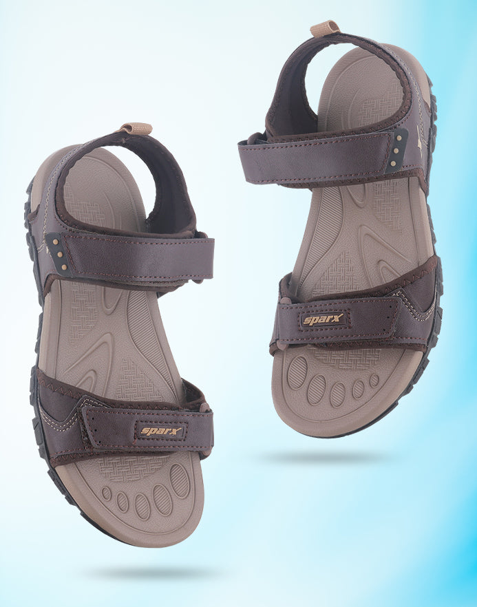 Sparx Brown Camel Sandals for Men SS-616 | Sandals & Slippers