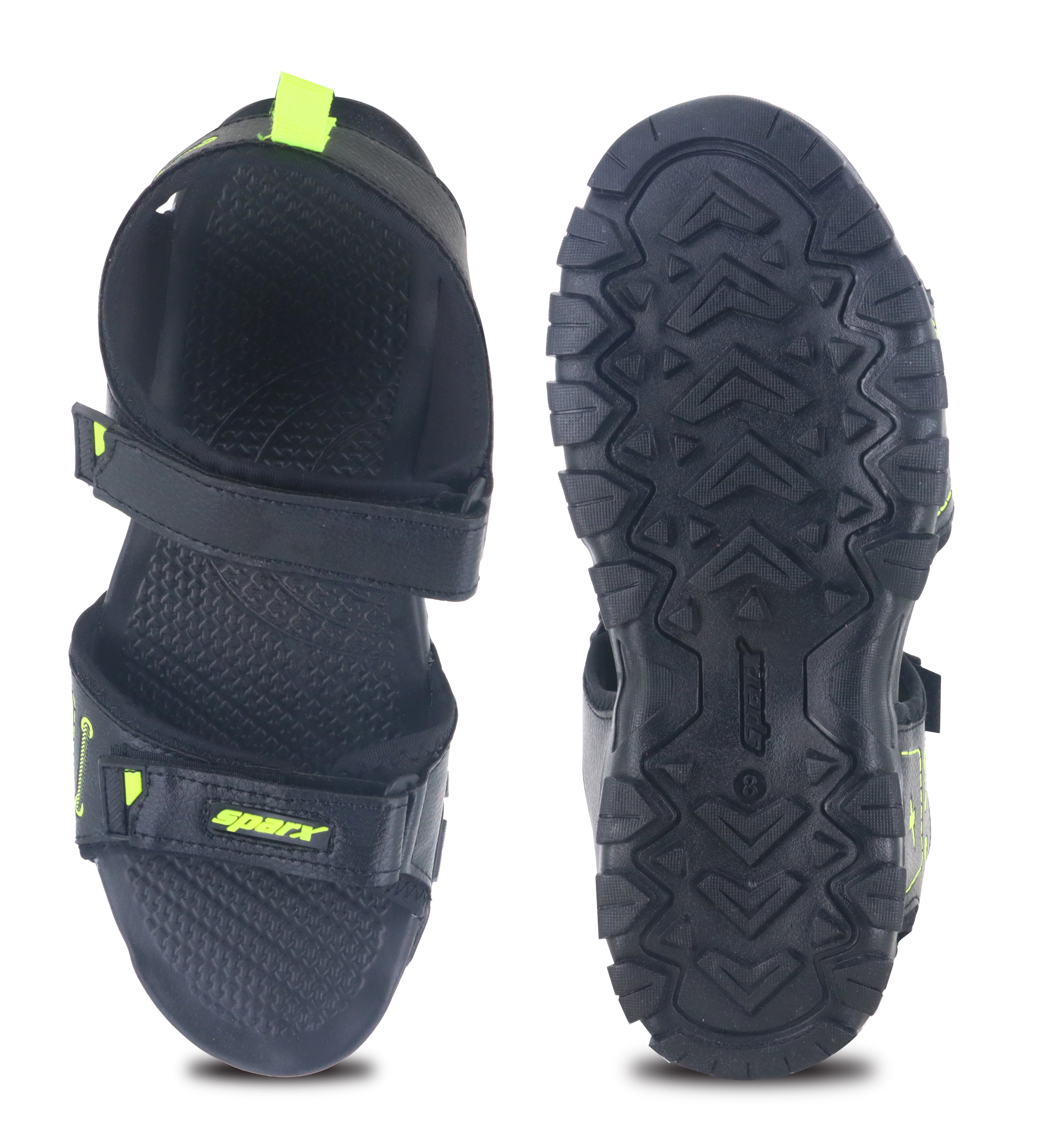 Sparx Black Sandals for Men SS-626 | Sandals & Slippers Online