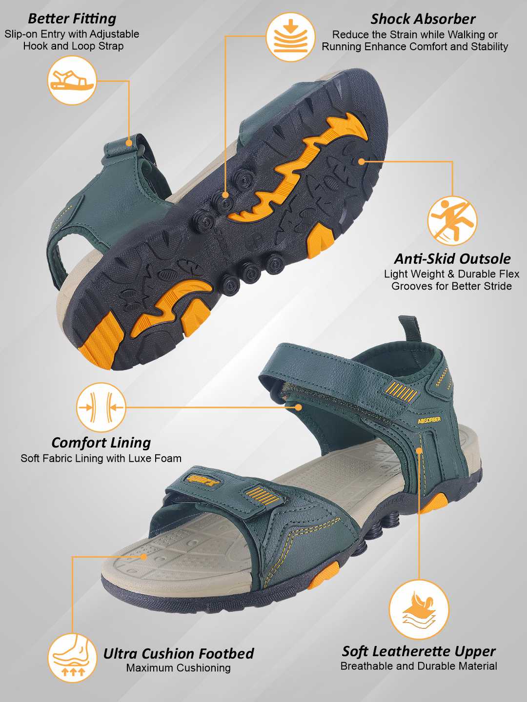 SPARX Sandals for men SS 646