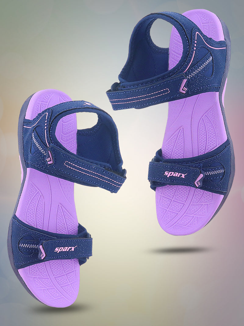 Sparx Blue Sandals For Women SS 650 Sandals Slippers Online sparx-blue-sandals-for-women-ss-650-sandals-slippers-online