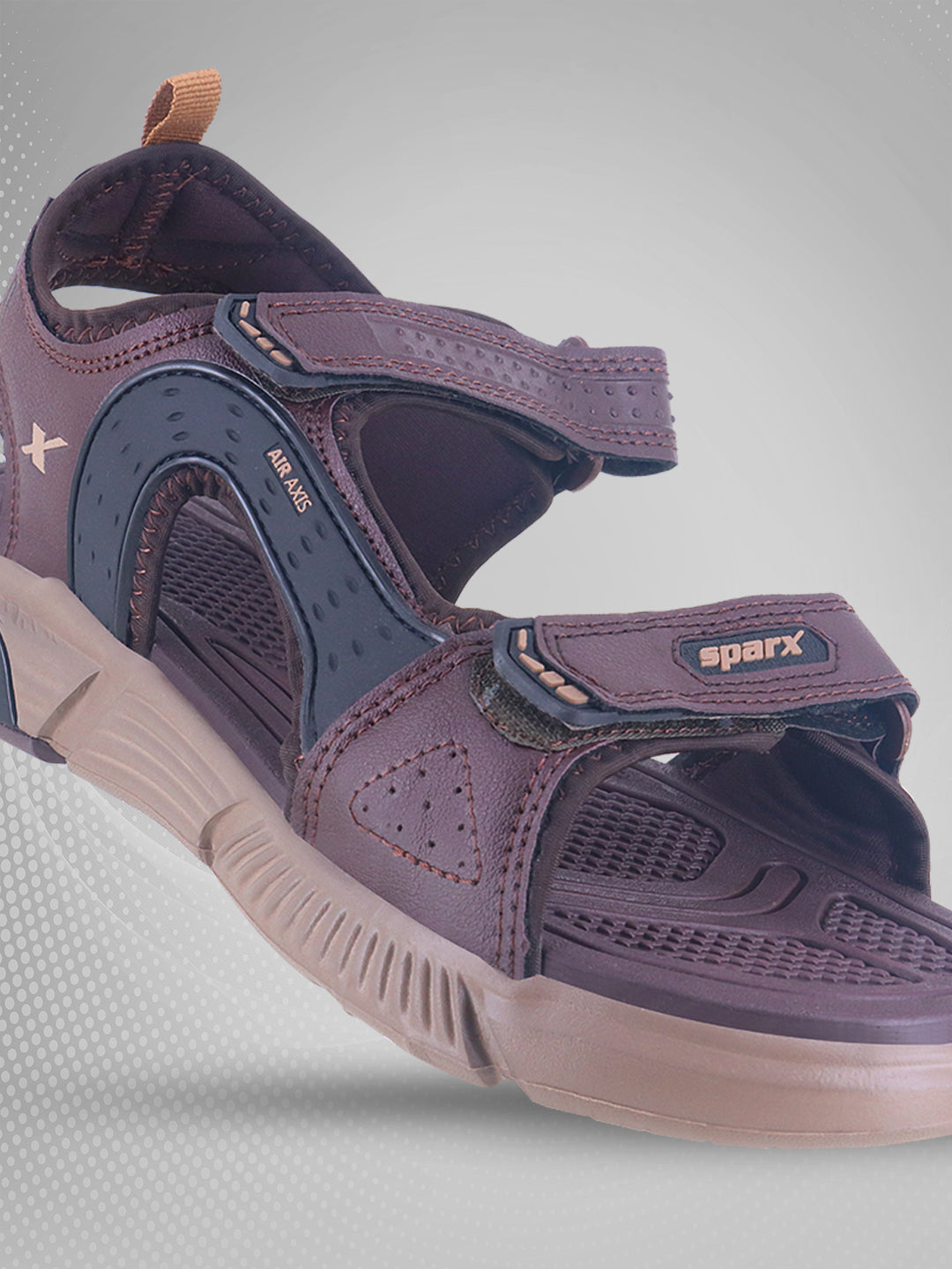 Sparx Brown Camel Sandals for Men SS-656 | Sandals & Slippers