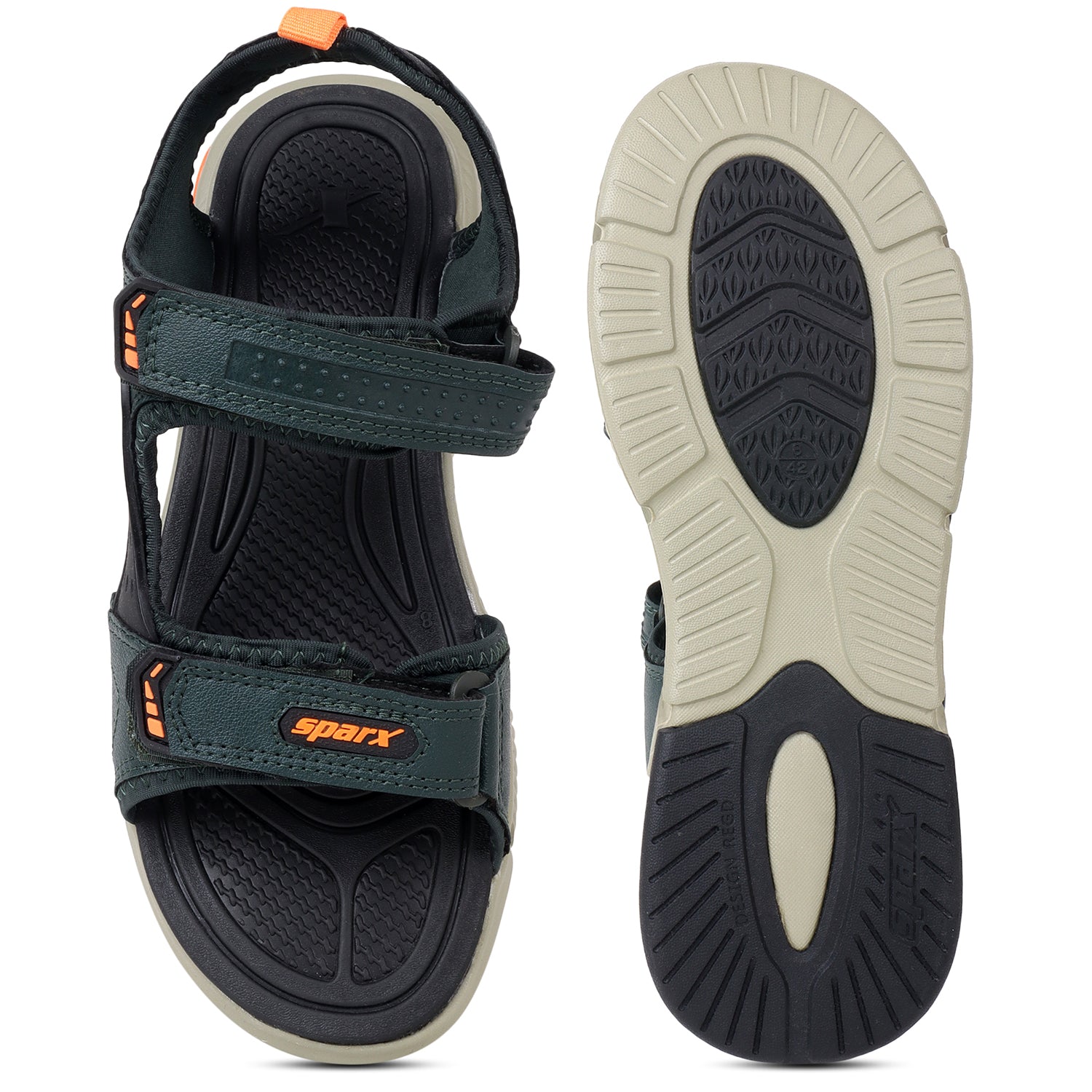 Sparx Green Navy Sandals for Men SS-656 | Sandals & Slippers