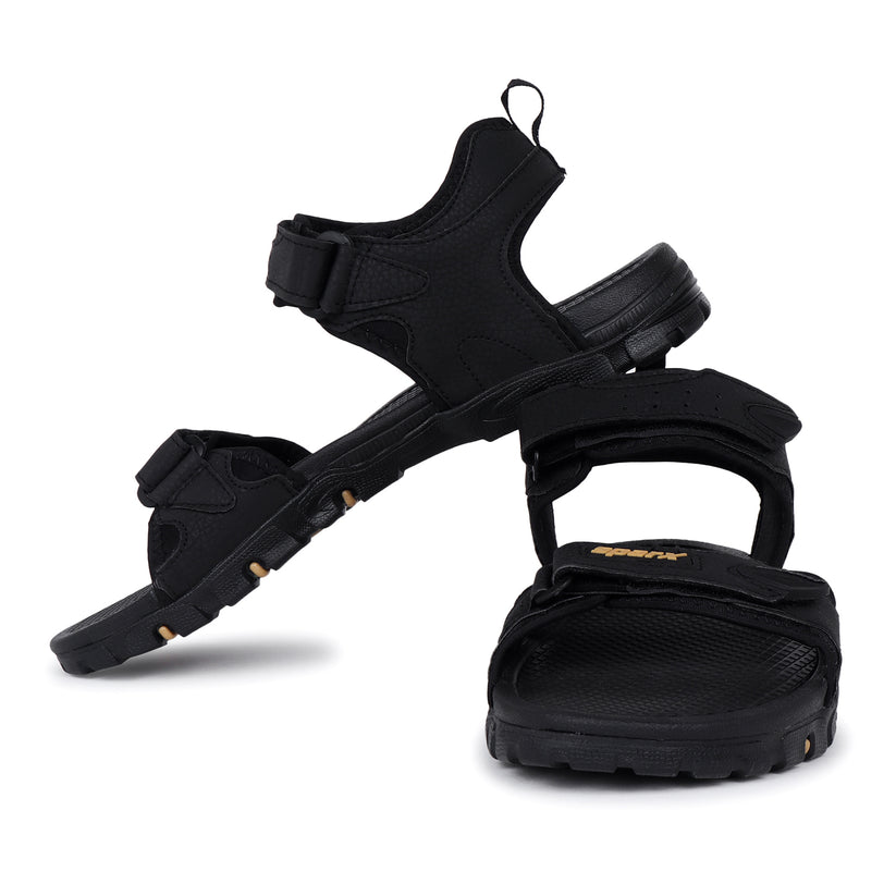 Relaxo SS0680-BKGO black gold footwear product image