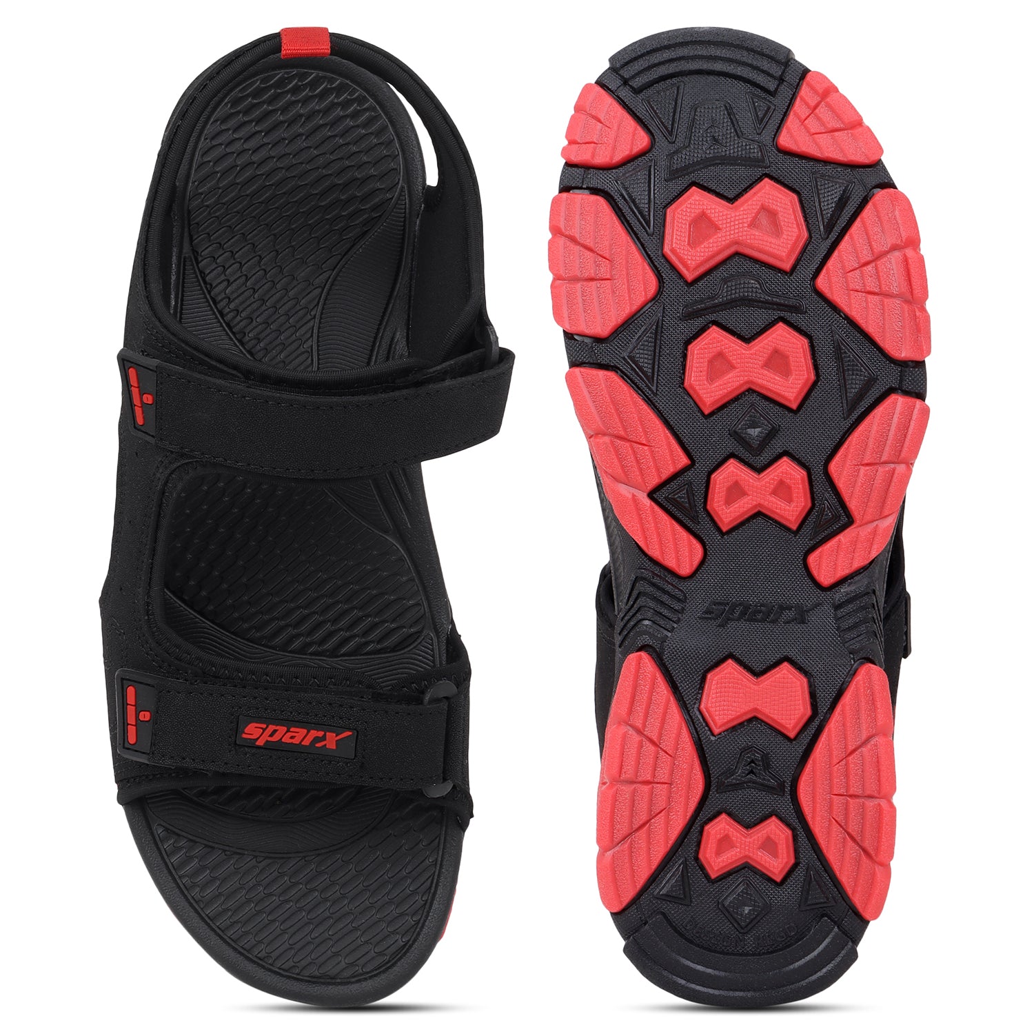 Shop Black Red Sandals for Men SS 685 Online at Best Price