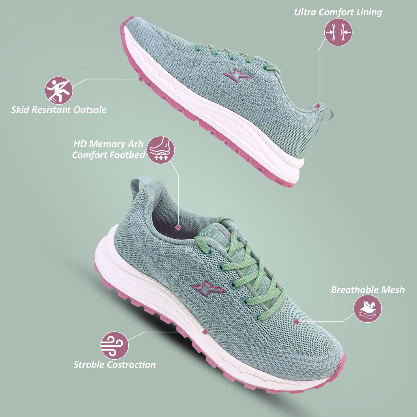 Athleisure Shoes for Women SL 309
