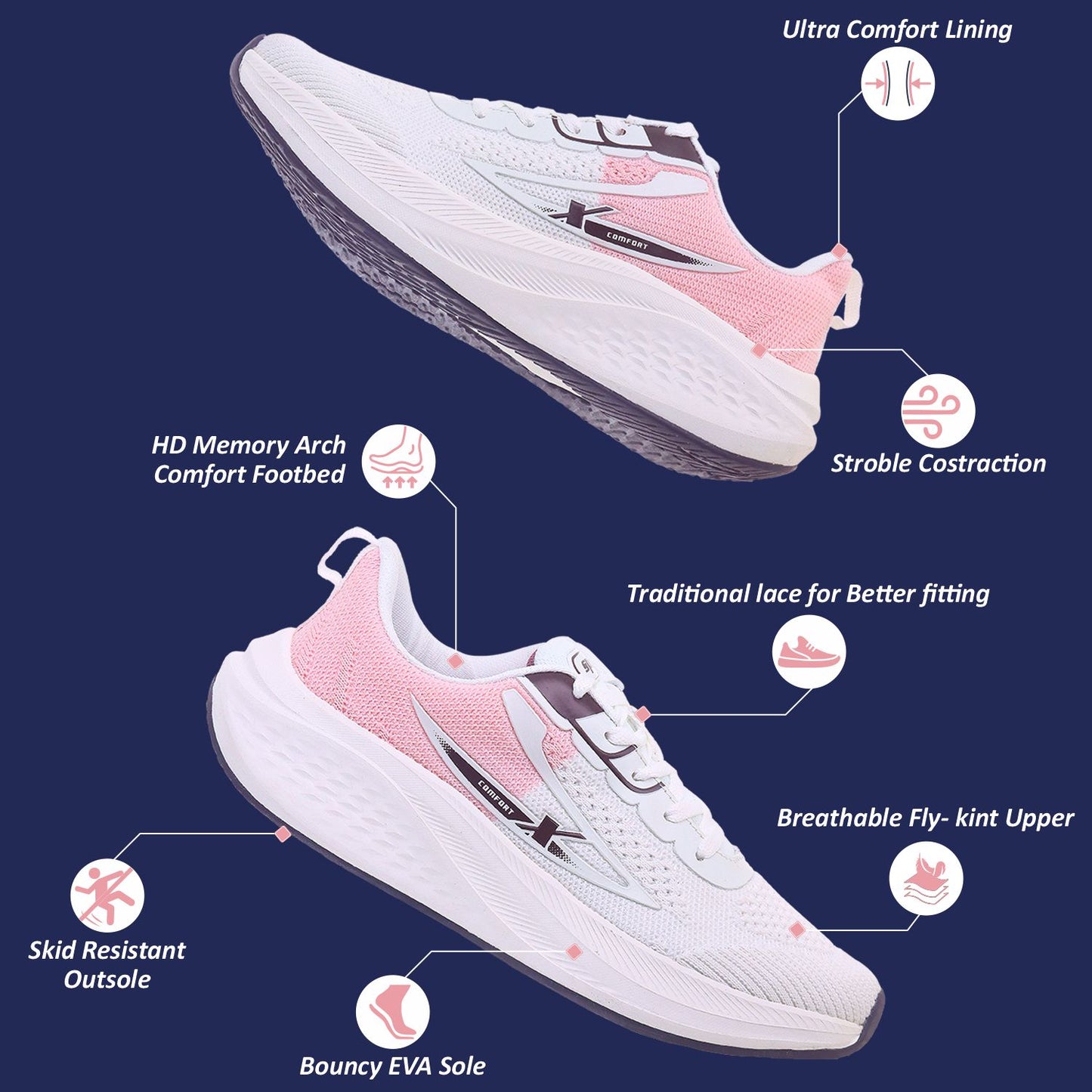 Sparx Athleisure Shoes for Women SL 316