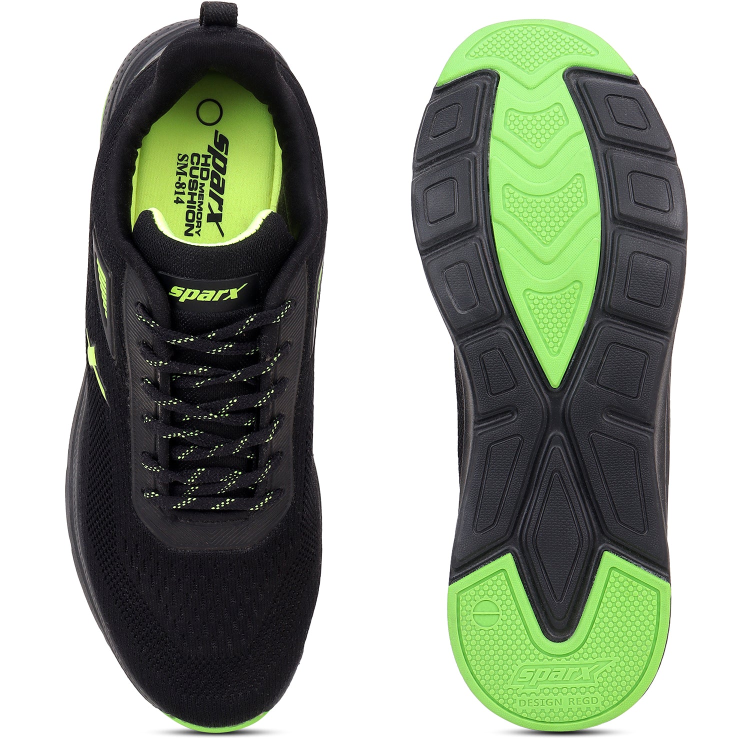 Shop Black Green Shoes for Men SM 814 Online at Best Price