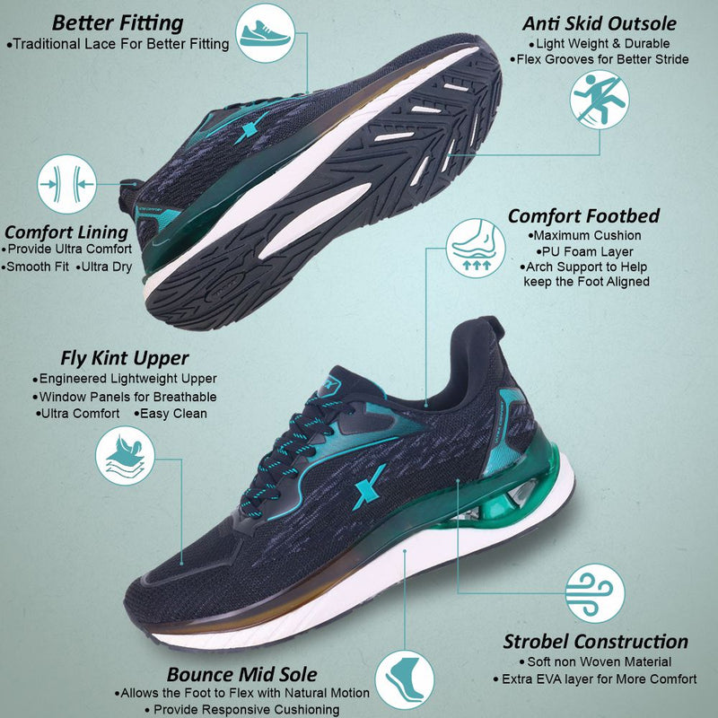 Arch Support Cushion Flex Sandals Running Shoes For Men SM