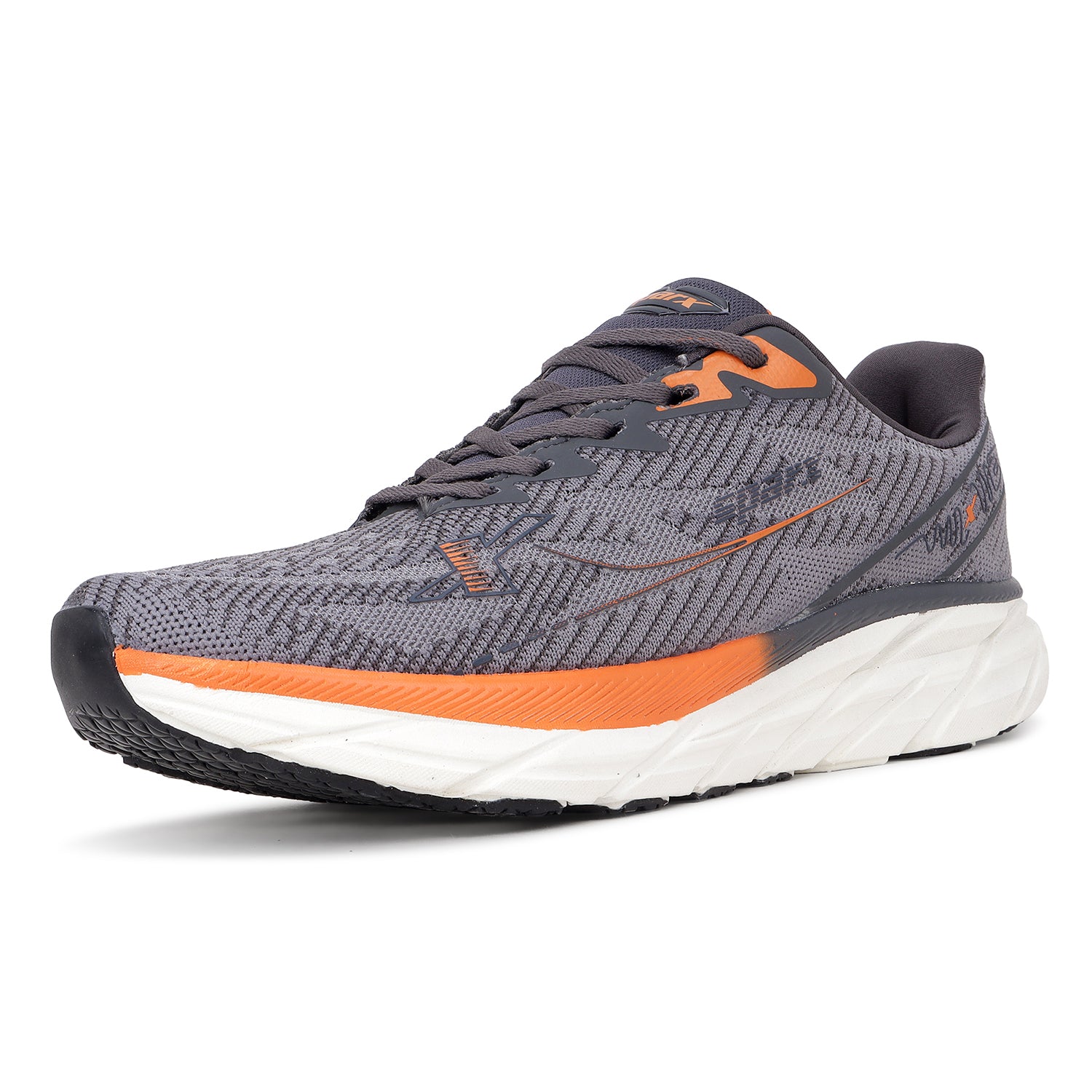 Sparx Darkgrey M. Orange Athleisure Shoes for Men SM-996