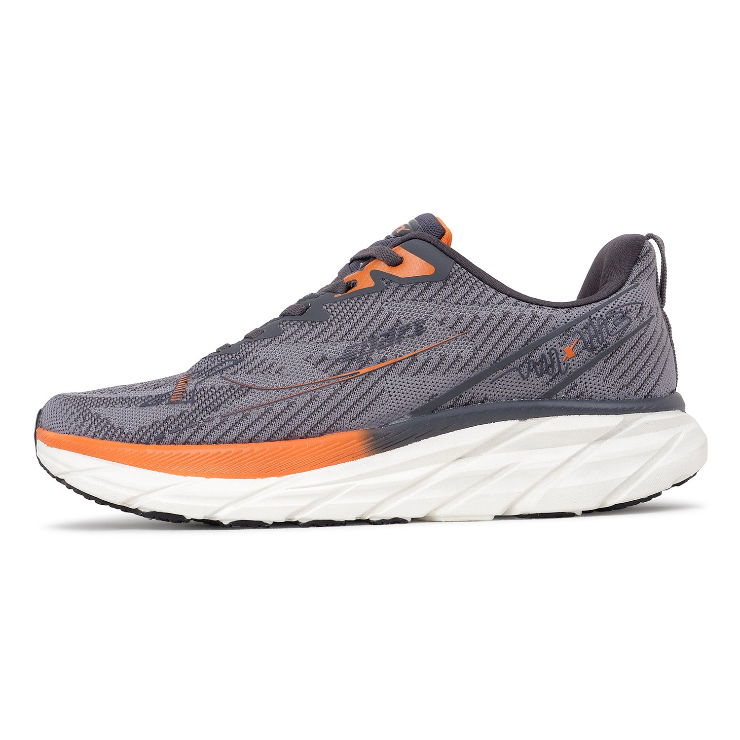 Shop Darkgrey M. Orange Athleisure Shoes for Men SM 996 Online at