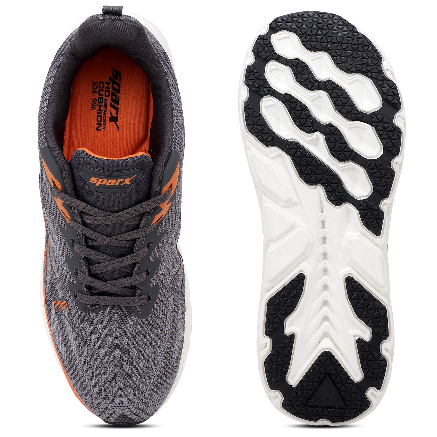 Shop Darkgrey M. Orange Athleisure Shoes for Men SM 996 Online at