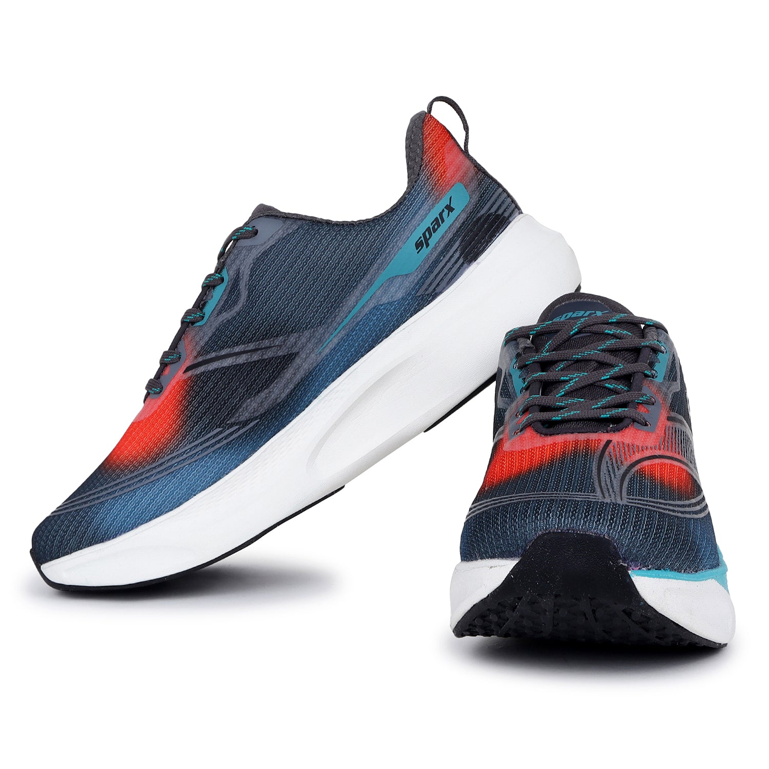 Shop Darkgrey Sea Green Athleisure Shoes for Men SM 1032 Online at