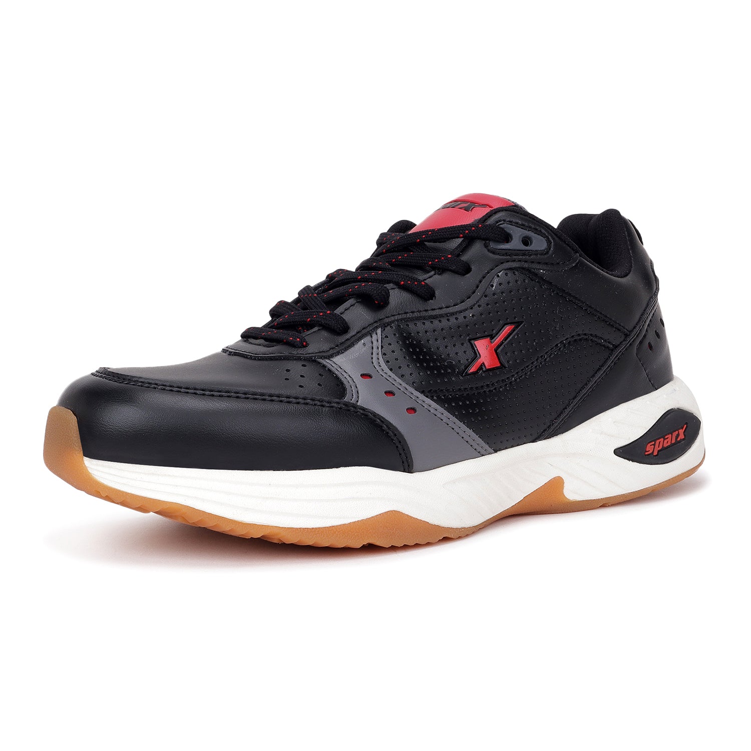 Buy Black Red Athleisure Shoes for Men SM 1033 Online at best