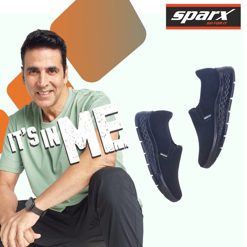 Relaxo SX9052G-BKBK black footwear product image